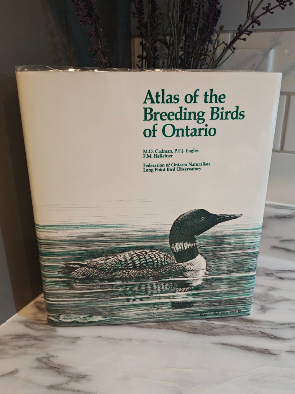 1987 Atlas of the Breeding Birds of Ontario Vintage Hardcover Coffee Table Book
